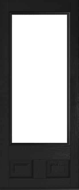 black glazed alnwick door
