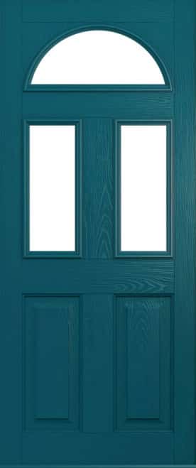 Peacock blue conway door
