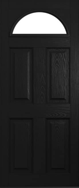 Black composite door