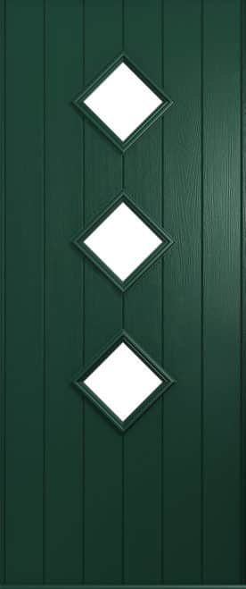 A Solidor Flint front door in green