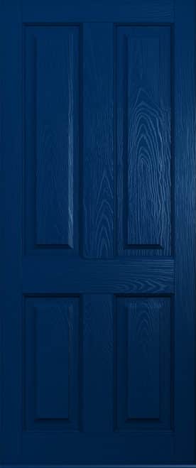 blue ludlow solid front door