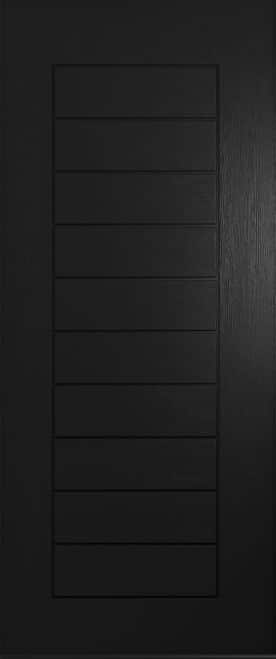 A Solidor Windsor front door in black