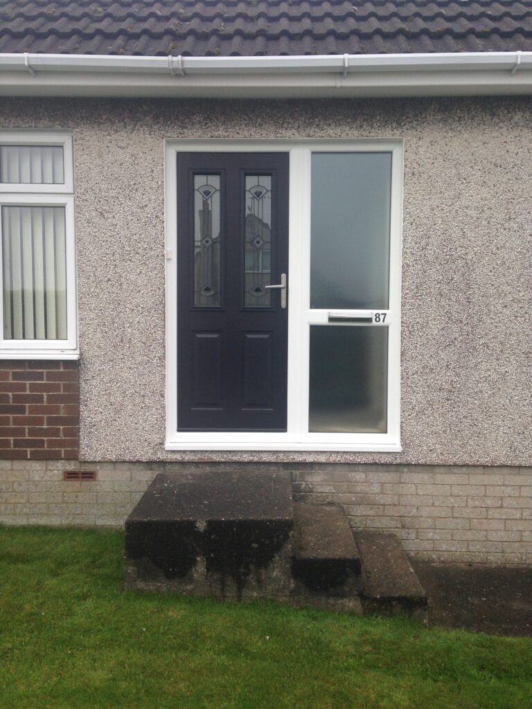traditional black ludlow door