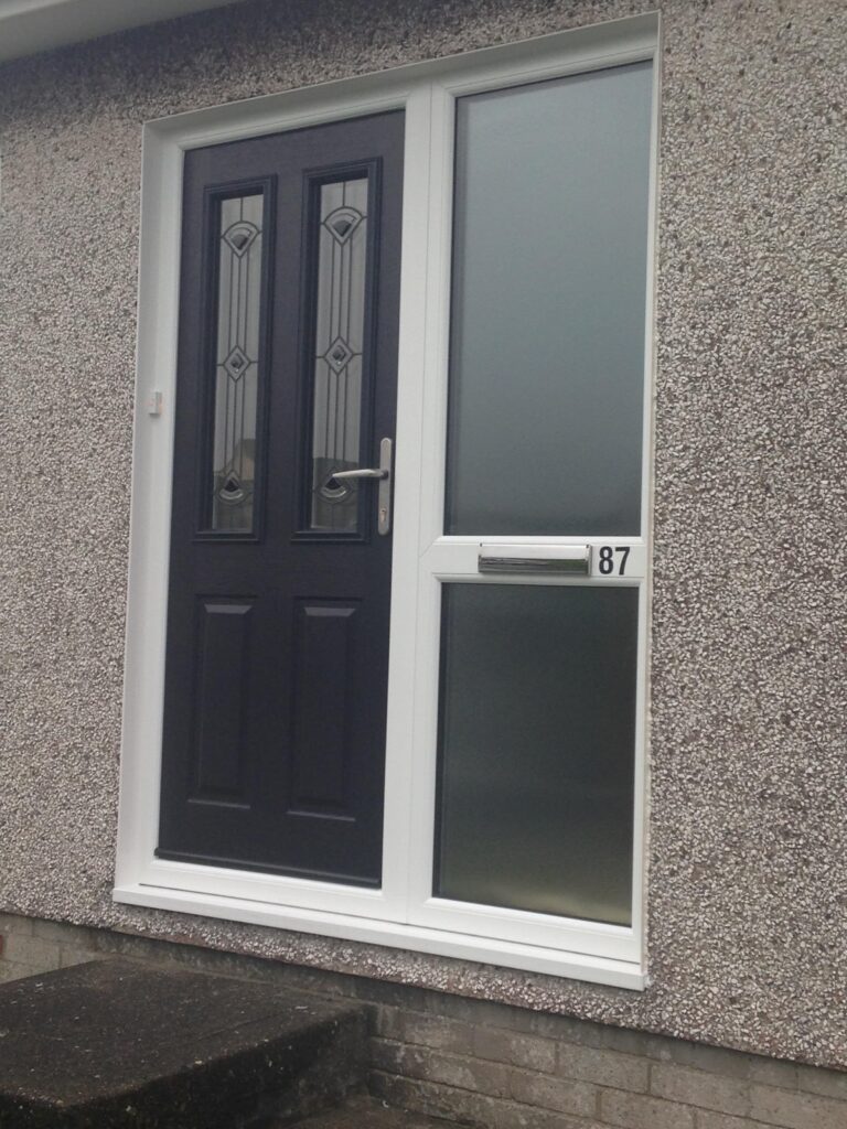 traditional black ludlow door