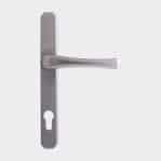 A classic door handle for use on a Solidor front door