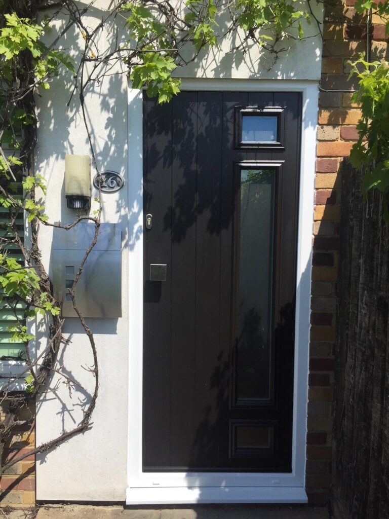 modern black italia front door