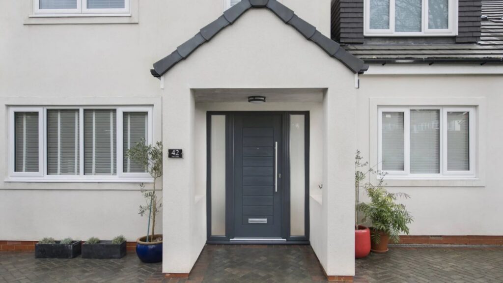 Palermo solid in Anthracite Grey installed by Alexander Windows